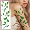 Große Realistische Weinranken Tattoos 2 Bögen - Wasserdichte Blatt Körperkunst Aufkleber Für Frauen, Party & Events