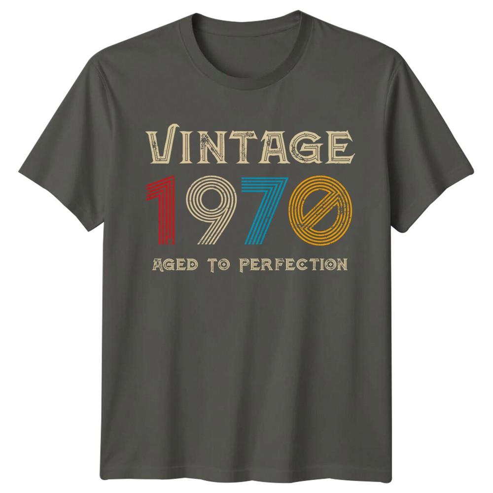 Vintage 1970 Aged To Perfection Unisexs TShirt 56th Birthday Gift