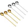 Stainless Steel Coffee Spoon Round for Head Spoon Korean Style Vintage Teaspoons