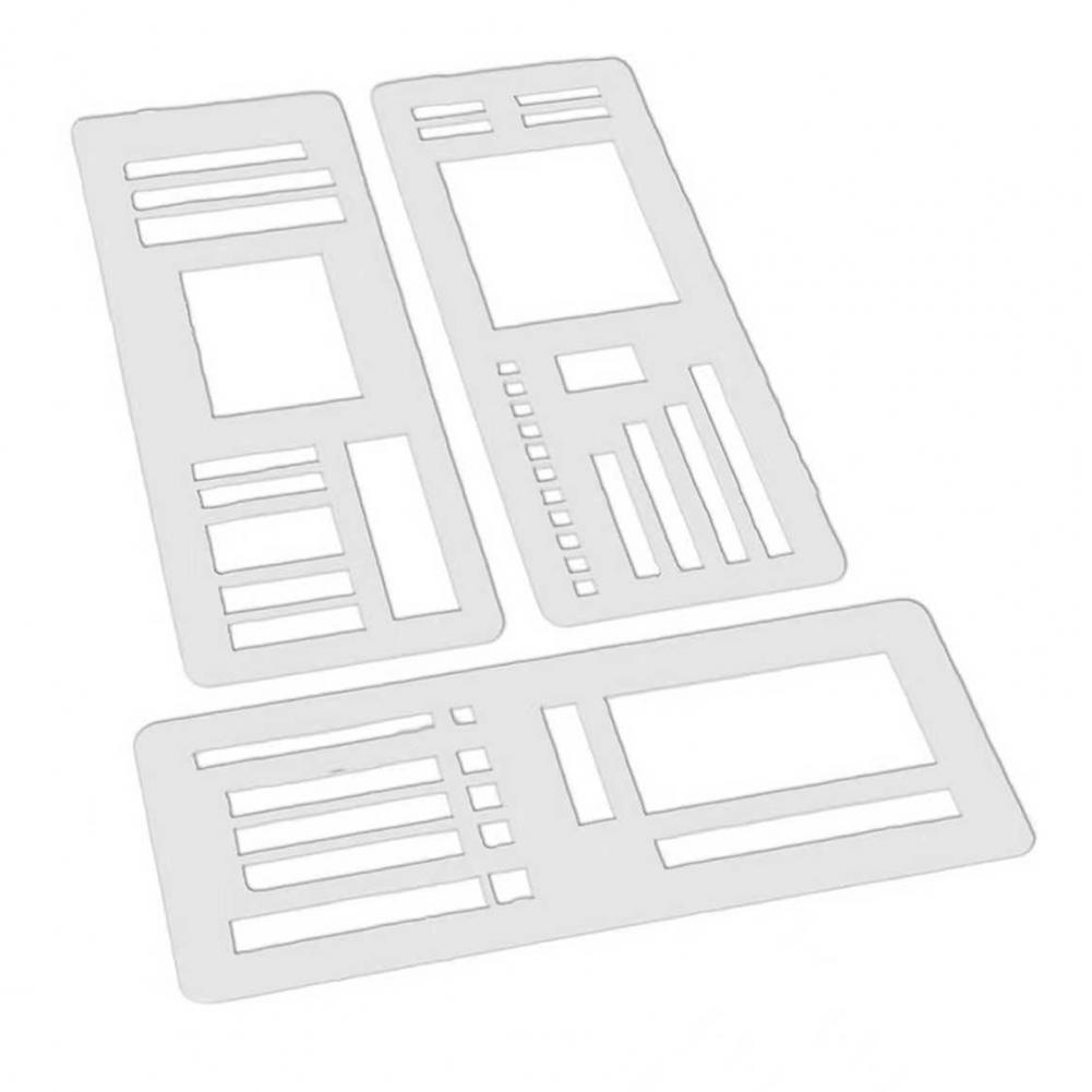 Diy Scrapbooking Template Checklist Template Handmade Flexible Template Set for Diy Scrapbooking Journaling with Dot Grid