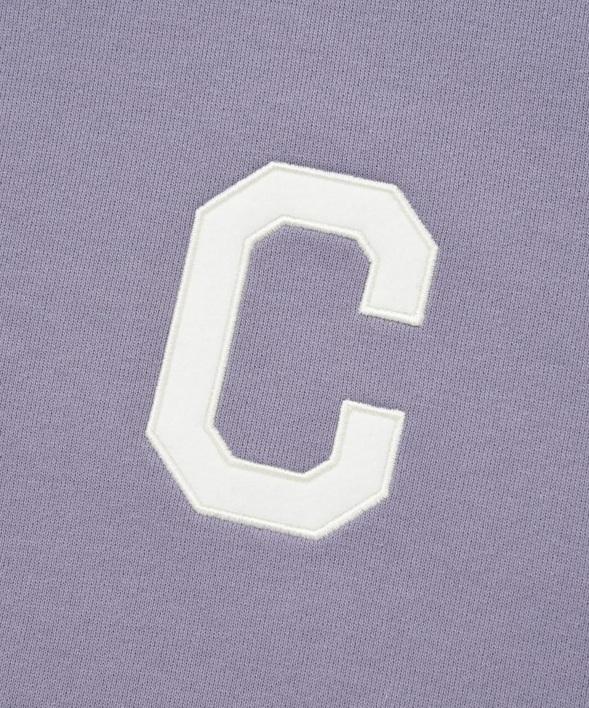 COVERNAT C Logo Half Zip Sweatshirt Lavender