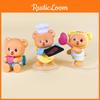 Cute Angel Baking Heart Hugging Pajamas Butter Bear Model Desktop Set Ornament