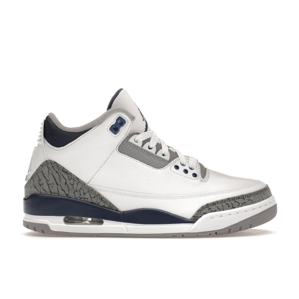 Air Jordan 3 Retro Půlnoční námořnická pánské tenisky Bílá Cementově šedá Černá CT8532-140