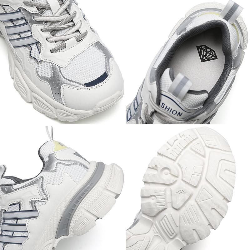 Mesh Dad Shoes Women's Summer Casual Cowhide Running Shoes Women's Fried Street Versatile Height-increasing Sports Shoes Wenzhou Women's Shoes