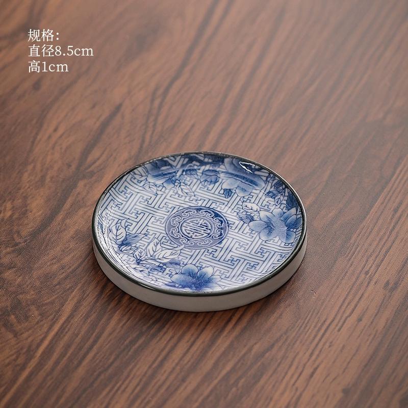 

Chinese Bakelite Water Suction Pot Bearing Household Circular Teapot Pad Small Dry Brewing Tea Tray Traditional Tea Accessories 8.5x1cm