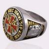 Size 7-14 Stainless Steel Ring In Hoc Signo Vinces Knight Templar Masonic