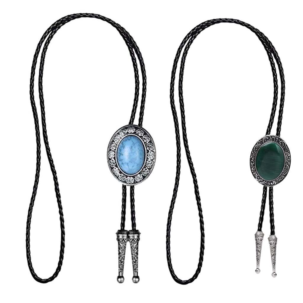 Native American Bolo Tie Necklace Western Alloy Lace Buckle for Wedding Party Fashion Event