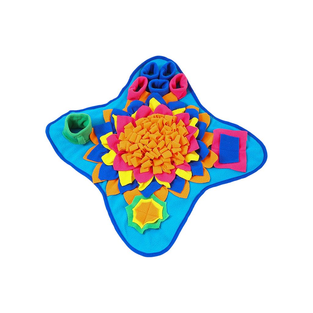 Colorful Flower Snuffle Mat for Dogs – Interactive Sniffing & Foraging Toy, Slow Feeder & Puzzle Game for Boredom Relief