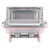 VEVOR Chafing Dish Buffet Set, 8 Qt 2 Pack, Stainless Steel Chafer with 2 Full Size Pans