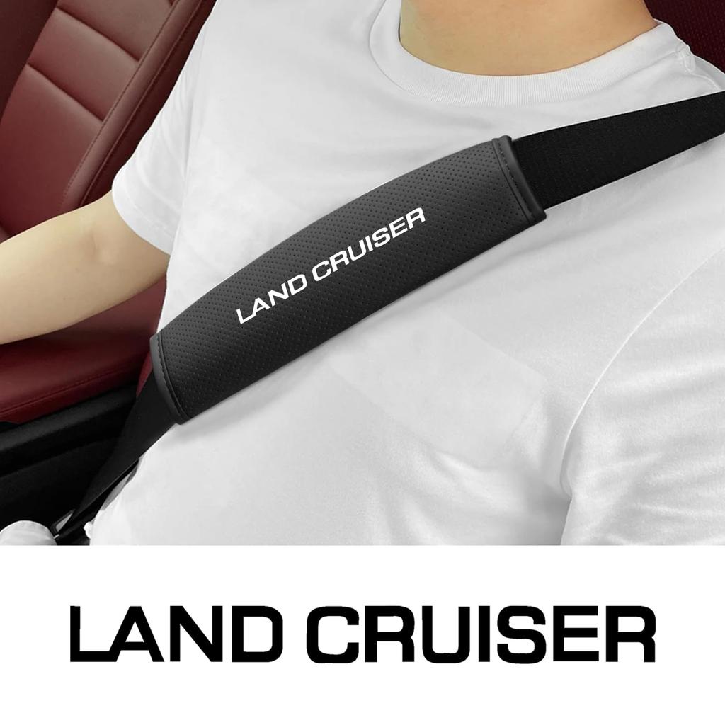 Set of 2 PU Seatbelt Covers and Pads for Land Cruiser Land Cruiser and 300 These Comfortable Seatbelt Shoulder Straps Are Perfect for Your 23cm Land