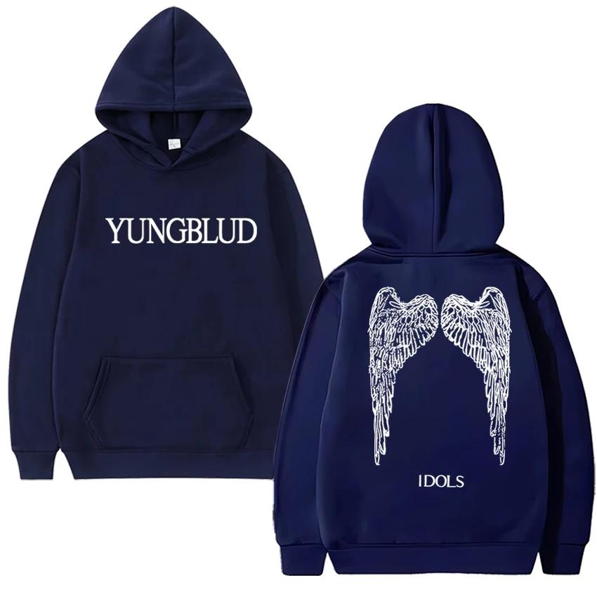 

New Men s Idol Wings Punk Grunge Hoodie YUNGBLUD Fashion Printed Street Wear Autumn/Winter Hoodie Street Women s Sportswear 3XL