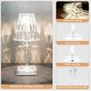 Luminária de mesa com diamante rgb, usb, sensor de toque, decoração acrílica, para quarto, bar, iluminação de cristal, presente, luz noturna led