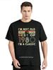 Summer T-Shirt Men Best Of 1980 Birthdays Cassette Tape Vintage Tees Oversized Tshirt Men Cotton Tops