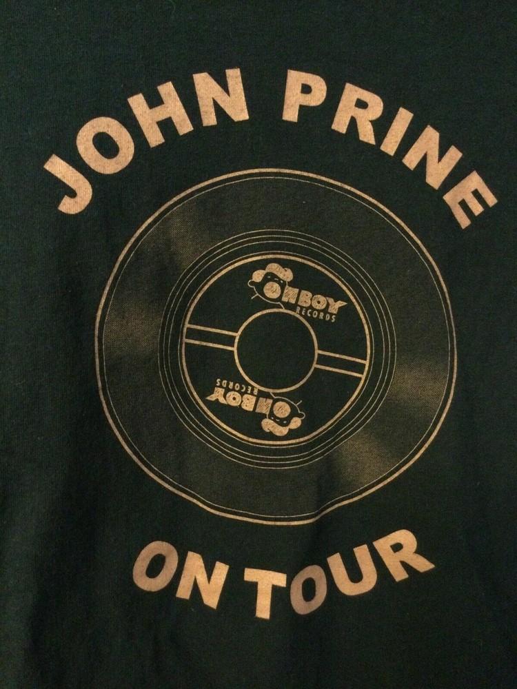 Vintage On Tour John Prine T-Shirt Short Sleeve Black Unisex S-234XL Unisex T-Shirt XXXL