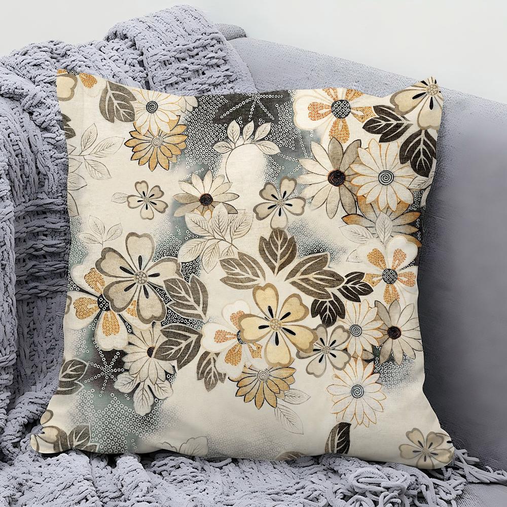 1pc Simple Art Of Patterns And Patterns Pillow Case Square Pillow Bedroom Sofa Leisure ComfortCarLivingRoomHome Decoration 40X40
