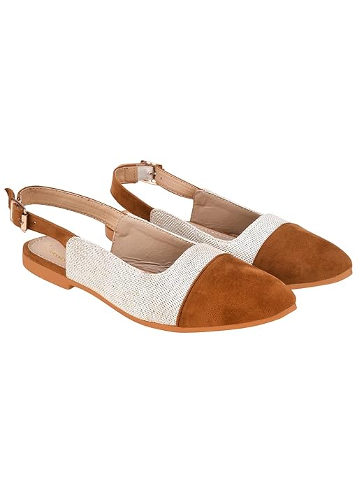 Shoetopia Womens Slingback Ballet Flats Cap Closed Toe Casual Ballerina Shoes with Adjustable Back Strap  & Cushioned Insole EU36 : 21.5CM дубильная кора