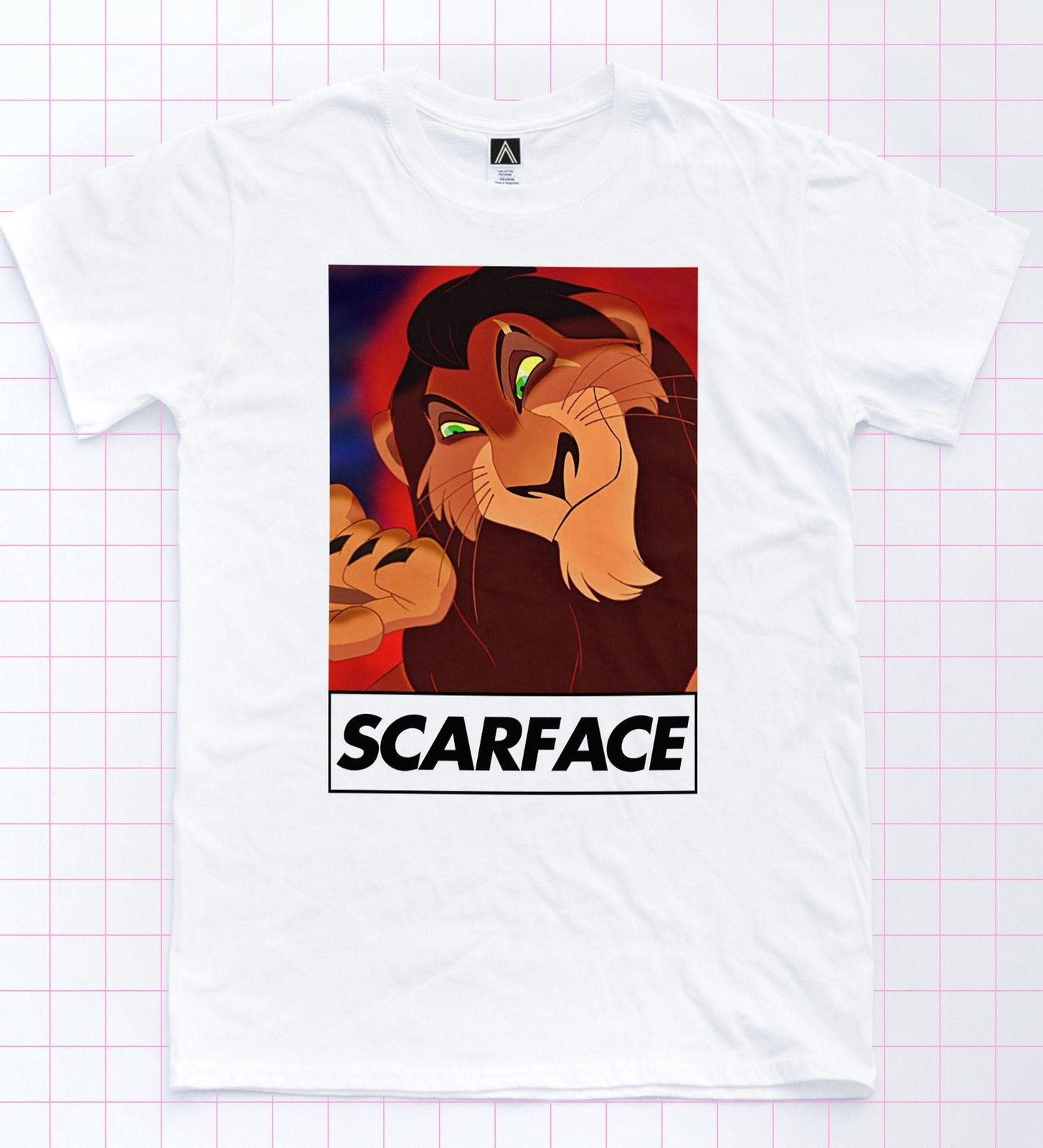 

Scar Unisex T-Shirt Lion Villain King Face Film Retro Bad Guy Slogan Funny Tee