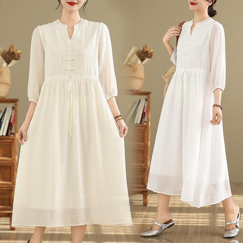 Dress spring and summer beach skirt women's Sanya seaside vacation photo super fairy high-end light skirt