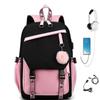 Zaini Scolastici Ragazze Adolescenti Rosa Fiori Carino Studenti Zaino Lettere