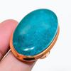 Natural Neon Blue Apatite Gemstone 925 Sterling Silver Jewelry Ring Size 7 AR-18138