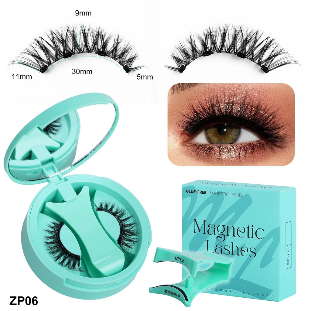 2 Pairs Magnetic Eyelashes - Premium Box Set with Carrying Case