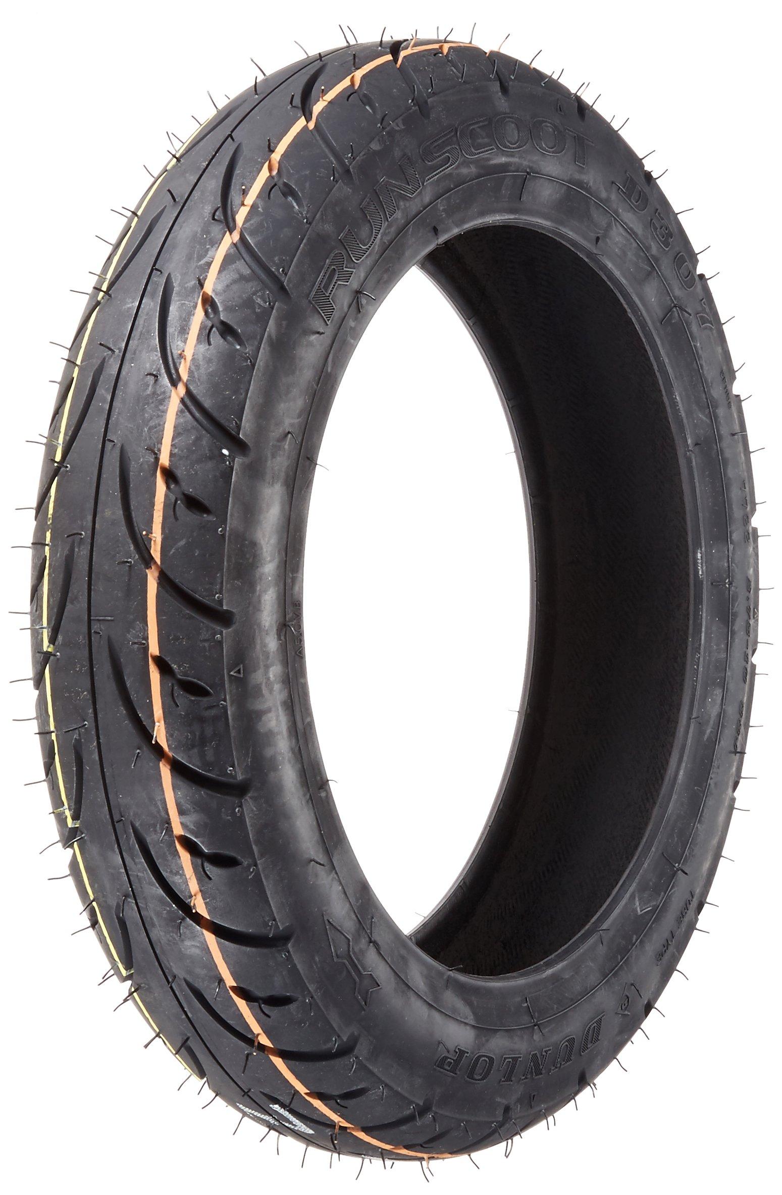 

DUNLOP Motorcycle Tire for Scooters RUNSCOOT D307 Front and Rear Wheels 38J Tube Type 305503 For Motorcycles 2.75-10 (WT) Two-Wheel