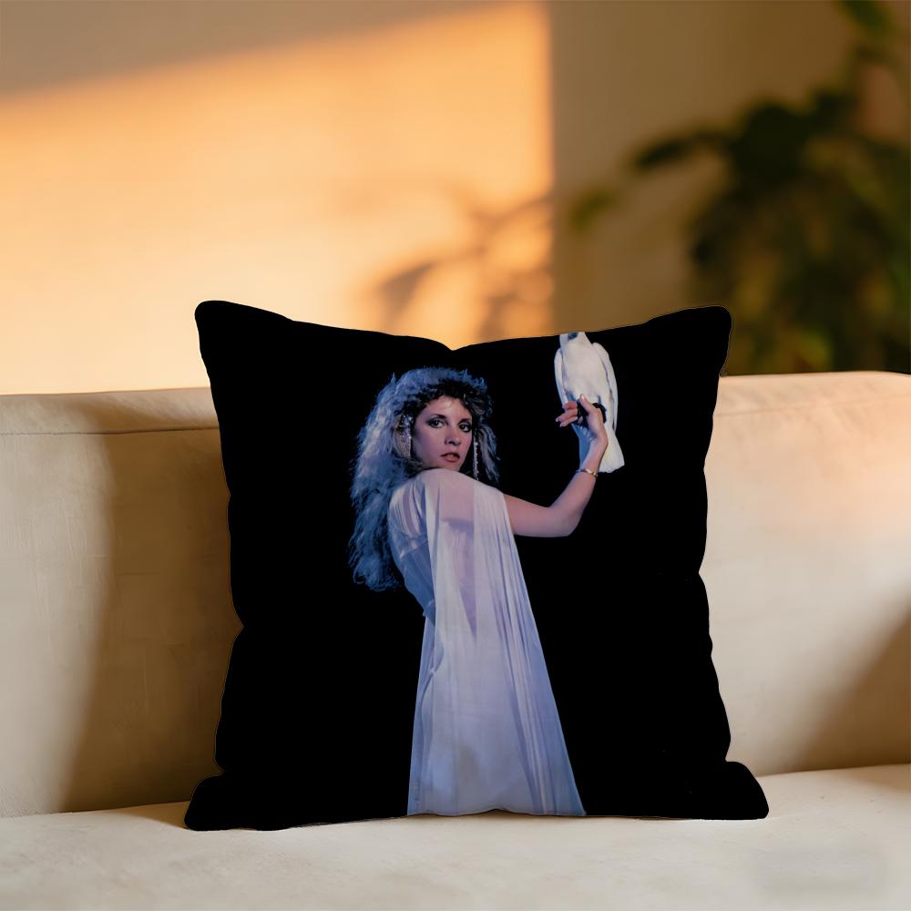 Stevie Nicks Cushion Cover Cozy Velvet Throw PillowSoft Warm Cushion For Sofa Bed