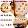 2D Flat Wall Decor with Christmas Lights for Holiday Home Festive Display
