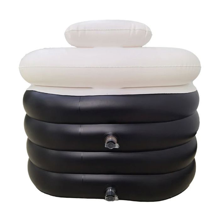 Baignoire extérieure gonflable - AB7 Divit - PVC durable - Gonflage rapide - 152x82x50 cm