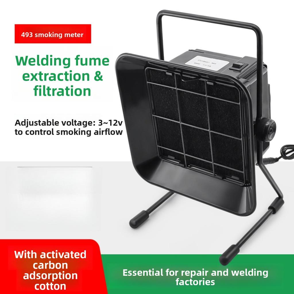 ume Extractor Smoke Absorber Desktop Compact Fan Solder Smoke Pur Noise Adjustable for Electronics Repair Workstation