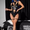 Body Sexy para mujer, leotardos de piel sintética, corsé moldeador de cuerpo, mono, medias de malla, lencería Bondage, conjunto de Liga de alta elasticidad
