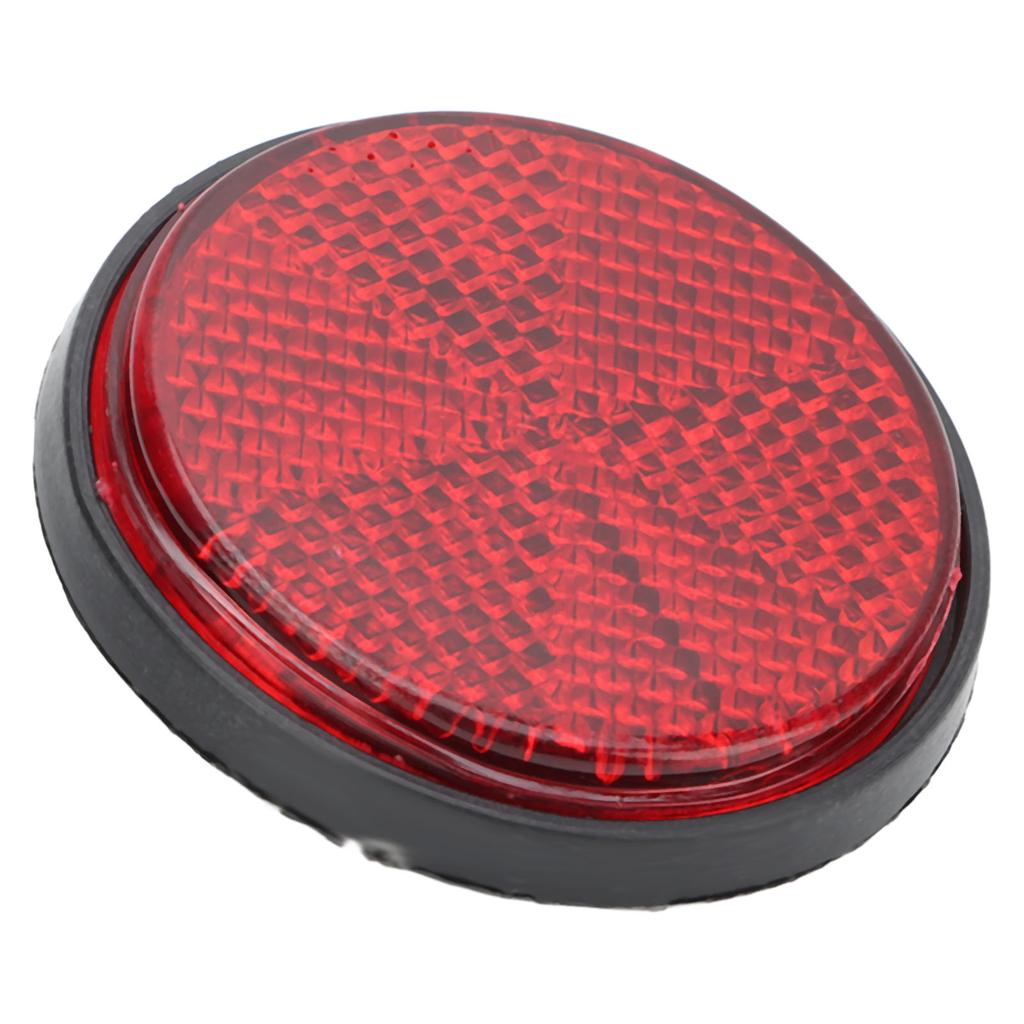 Lot de 4 réflecteurs d'avertissement ronds rouges de 5 cm pour vélo, semi-remorques, bateaux, remorques à chevaux, scooters