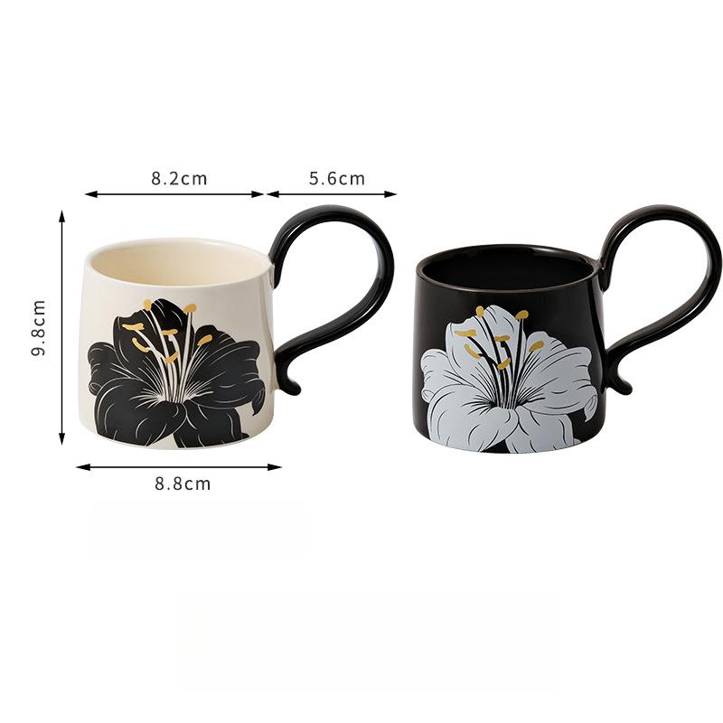 

Керамическая кофейная чашка в стиле ретро с блюдцем, легкая, роскошная, высокого класса, кофейная чашка для послеобеденного чая, кружка для дома, подарочная коробка, сувенир 260