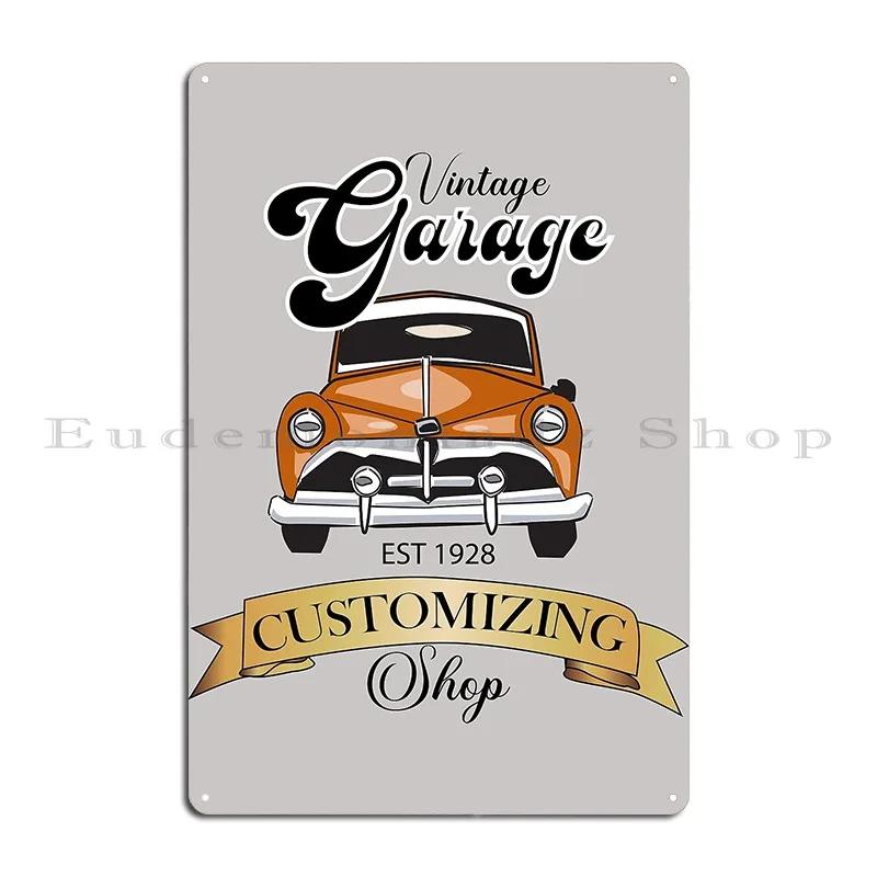 Vintage Car Garage And Shop Sign Karyalangit Metal Signs Cinema Print Club Wall Plaque Sign Tin Sign Poster
