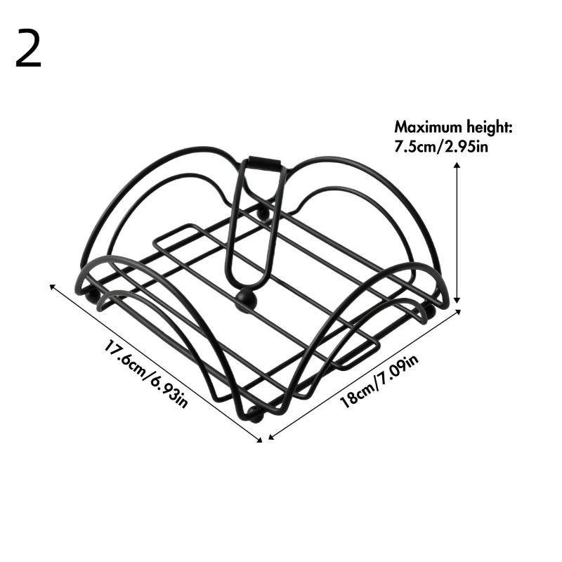 

Современная салфетница для стола с утяжеленной планкой, квадратная металлическая плоская салфетница, деревенская салфетница, деревенский поднос для салфеток 2 чёрный