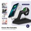 Wireless Charging Station 3 in 1 Standard 15W for Mag-Safe Fast Wireless Charger Stand, for Iphone 17 16 15 14 13 12 11 X 8 Pro Max/Pro/Mini/Plus