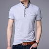 Men's Polo Shirt Short Sleeve Solid Color Polo Shirt Men's Fashion Standing Collar Masculina Casual Cotton Top Plus Size M-4XL