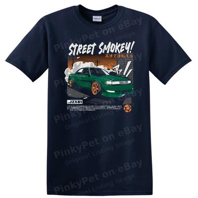 Street Smoker Car T Shirt Urban Racing Graphic Tee Cool Automotive Design