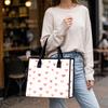 Cute Heart Pattern Tote Bag Fashion Large Capacity Shoulder Handbag for Daily Shopping Casual Outdoor Use