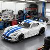 NEW 1/24 Dodge Viper SRT Supercar Alloy Model Car Toy Diecasts Metal Casting Sound and Light Car Toys for Children Vehicle