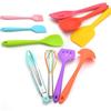 10ks/sada Vícebarevné silikonové kuchyňské náčiní Sada Lopatka Lžíce Gadgets na vaření