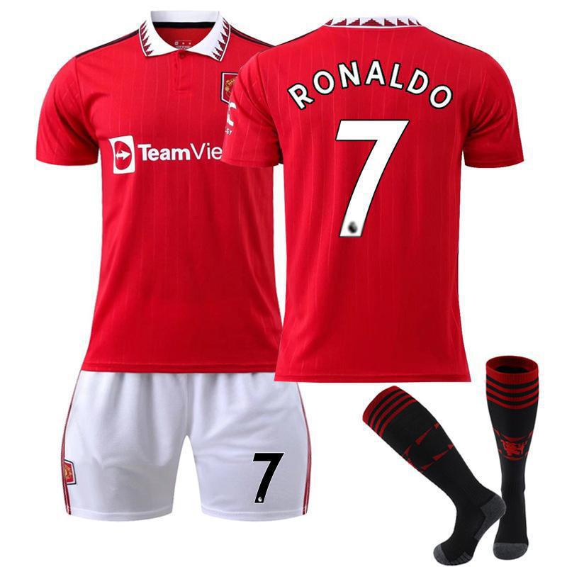 24/25 Manchester United Football Kits Jersey Set with Socks