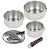 Wahei Freiz Folias One-Touch Cooker 3-Piece Set, IH Compatible, Stainless Steel, Made In Japan (FM-8157)