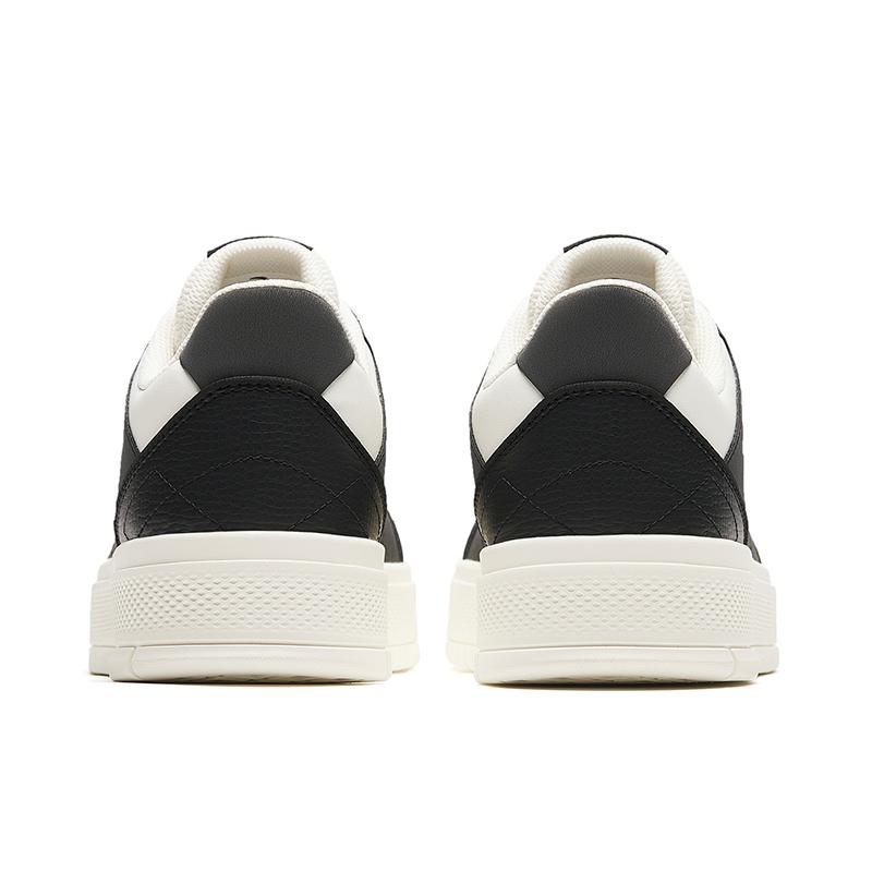 Anta Slip Resistant Shock Absorbing Durable Lightweight Low Top Skate Shoes Men Sneakers White Black 912418061-4