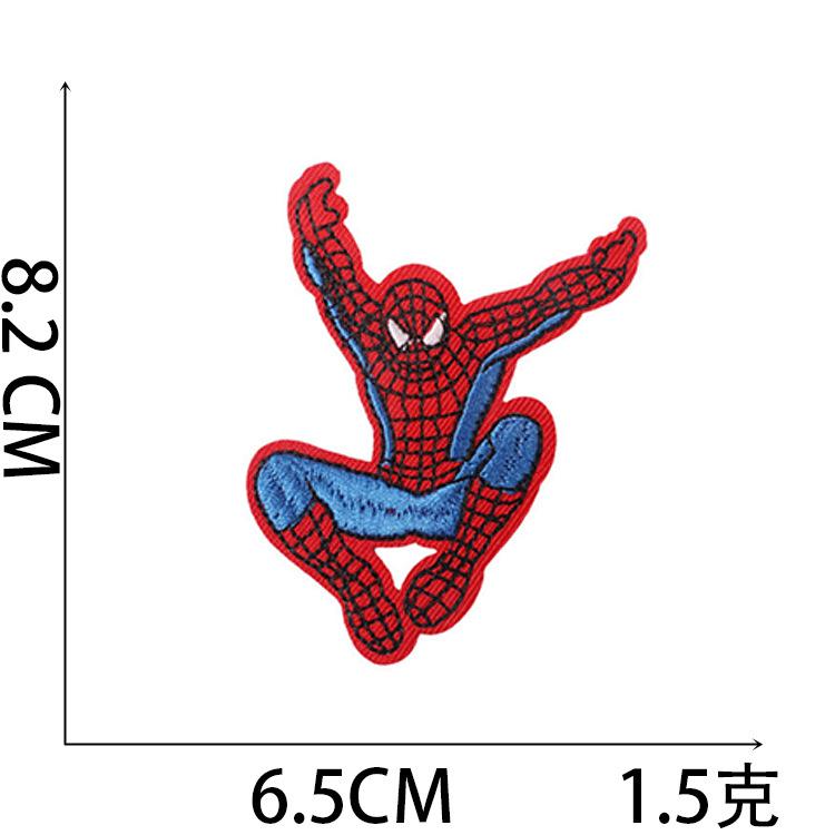 

Spider-Man Embroidery Cloth Sticker Game Patch Sticker Anime Chapter Zai Pikachu Super Mary Cartoon No. 17~_3 pieces
