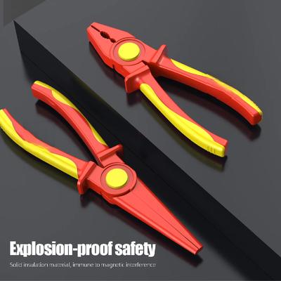 Insulated Wire Pliers Plastic Pliers 1000V High Pressure Tool Electrician's Special Needle Nose Pliers Full Plastic Handle