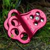 Double Bearing Pulley System Climbing Pulley for Childrens Ziplines Climbing Activity Ensuring Smooth Operations