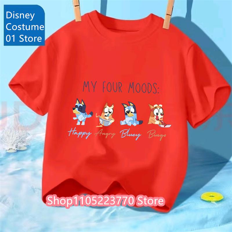 

Unisex Toddler Bluey T-Shirt Fall Winter Short Sleeve Cute Cartoon Anime Print Soft Sweatshirt for Boys & Girls Casual Outfits 100