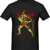 Goblin Slayer Anime T-Shirt Herren Custom Atmungsaktive Baumwolle Kurzarm T-Shirt Mode Rundhals T-Shirts Tops Schwarz (2)