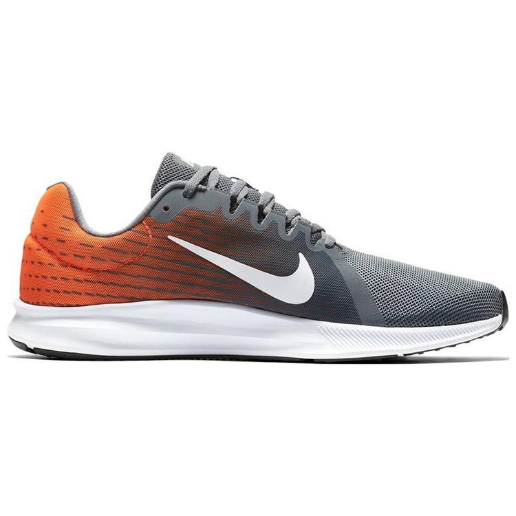Nike Downshifter 8 Running Shoes Men Sneakers Gray Orange 908984-003